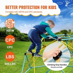 6FT Steel Climbing Dome, 600LBS, 3-9, Indoor/Outdoor
