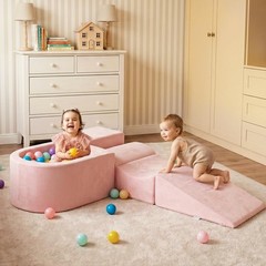 Climbing Toys for Toddlers, 5pc Foam Blocks & Ball Pit – Indoor Play Gym