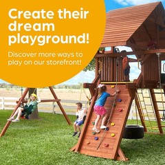 Jungle Gym Kingdom Swing for Outdoor Swing Set – Pack of 1 Swing Seat Replacemen