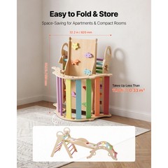 Uimoso 9-in-1 Toddler Climbing Set with Xylophone and Rainbow Design