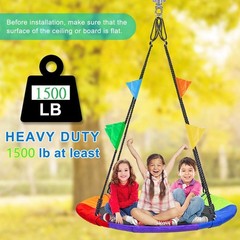 9M Stainless Steel Hanger with Smooth Swing Bearings, Heavy Large, Silver