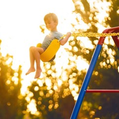 Lifetime 91022 Monkey Bar Adventure Swing Set Red Yellow Blue Outdoor Playground