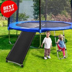 Universal Trampoline Ladder Slide Kit 3 Steps Wide Slide Ladder for Kids US