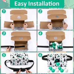4 Set Christmas Party Games Swing Shaking Balls Set Includes 4 Strap Shake Bo…