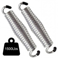 Porch Swing Springs Heavy Duty – 1600Lbs Silver Hammock Chair Spring,Hanger Ceil