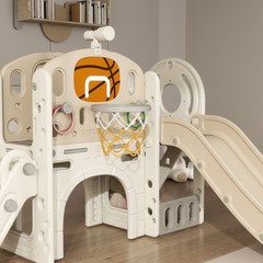 Premium Toddler Play Center 7-in-1 with Slide Tunnel and Ball Games