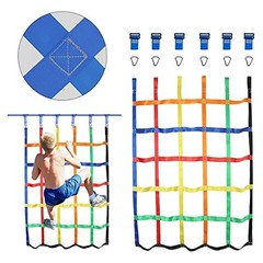Climbing Net for Kids Outdoor,Climbing Cargo Net Kids Playground,Ninja Line…