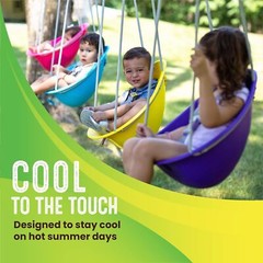 Baby Blue Swing For Toddlers Ergonomic Adjustable Indoor Outdoor Use