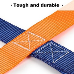 Climbing Net for Kids Outdoor, Portable Ninja Cargo Net Rope Blue&orange