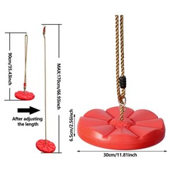 Kids Disc Swing Hanging Seat Outdoor Garden Playground Tree Rope Swing Chair