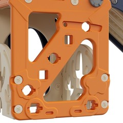 10 in 1 Toddler Slide Playset Indoor Outdoor Kids Playground w/ Basketball Hoop