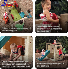 Woodland Climber II Kids Playset Ages 2–6 Year Old Toddler Slide & Climbing Wall