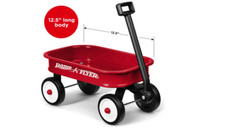 Little Red Wagon Kids Play Outdoor Toy Indoor Rolling Cart Wheels Toys Basket US