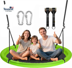 48 Inch Saucer Tree Swing for Kids Adult, Larger Flying Swing for Whole Family,