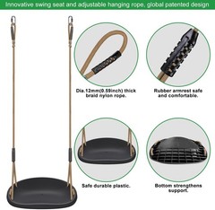 2 Pack 500LB Capacity Heavy Duty Swing Seat W/ Wider Swing Board & Height