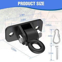 Swing Hangers with Bearing, Heavy Duty Porch Swing Hanging Kit for Outdoor Pl…