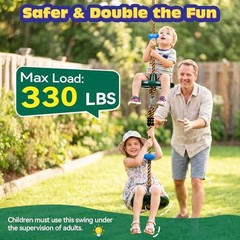 Connectable Tree 2 Pack Connectable Swing (2 Green Large + 2 Blue Small Disc)