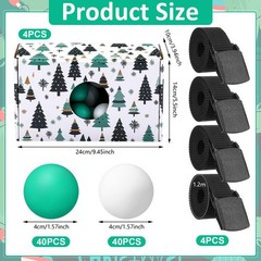 4 Set Christmas Party Games Swing Shaking Balls Set Includes 4 Strap Shake Bo…