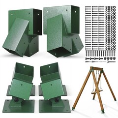 Swing Bracket Kit, Stainless Steel 2-Pack A Frame Swing Brackets and 4-Pack A…