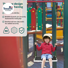 Heavy Duty Swing Seat Non-Slip with Tree Rope Adjustable Swing Set Accessories R