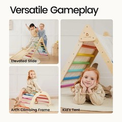 Tiny Land 7-in-1 Foldable Pikler Triangle Climbing Toys DAMAGED PACKAGING