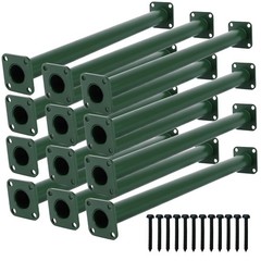 16.5″ Outdoor Monkey Bars for Backyard – Set of 12,Green Metal Outdoor/Indoor…