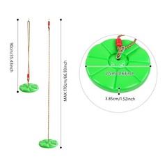 Outdoor Plastic Hanging Disc Swing, Hanging Disc Swing for Playground Garden