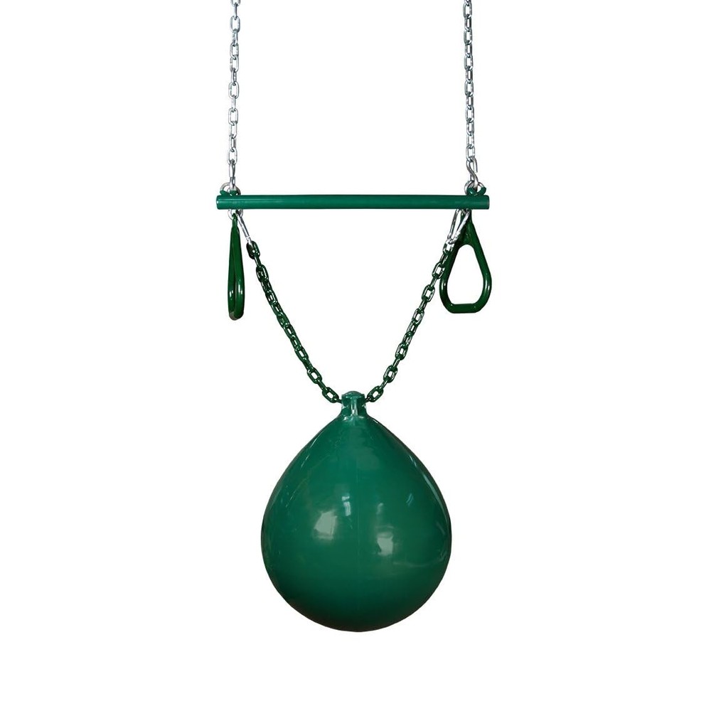 04-0012-G/G Buoy Ball with Trapeze Bar, Green, 36.5″ Plastisol Coated Green C…