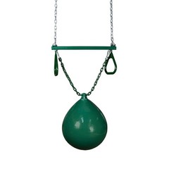 04-0012-G/G Buoy Ball with Trapeze Bar, Green, 36.5″ Plastisol Coated Green C…
