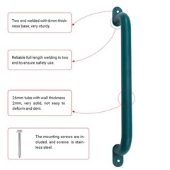 17 Inch Green Playground Handles Indoor Kids Monkey Bar Ladders 6Pcs