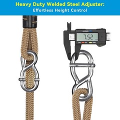 Heavy Duty Wooden Tree Swing for Kids & Adults, 500lbs Capacity, Adjustable