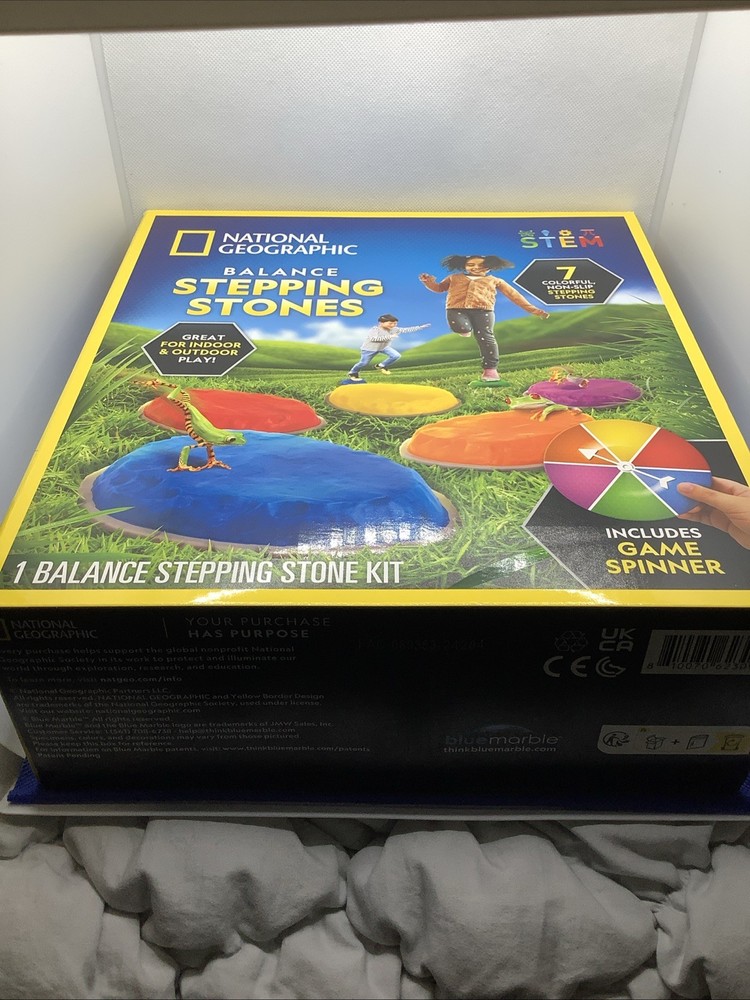 National Geographic Stepping Stones for Kids – 7 Durable, Medium, Multicolor