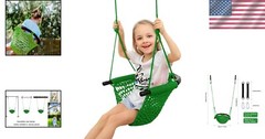 Versatile Kids Swing Seat with Anti-Collision Strips – Perfect for Home & Play