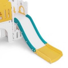 9IN1 Toddler Slide Playset with Playhouse Climbe Playground Indoor Outdoor Toys
