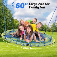 Tree Swing 60 Inch Spider Web Swing Outdoor Heavy Duty 750lbs