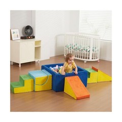 STAOLENE Soft Foam Climbing Blocks and Ball Pit 6PCS Toddler Climbing Toys In…
