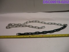 Qty = 4 Chains (2 Swings/NO SEAT): Swing Set Swing Black Coating 59″ Length