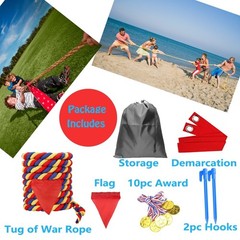 60 Feet Tug of War Rope for Kids and Adults, Outdoor Games Summer Outdoors Ya…