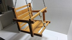 NICE Hedstrom Baby Toddler Wood Swing w/Chains USA Swingset NEW!