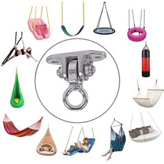 Stainless Steel Heavy Duty Swing Hanger 180°+360° Ceiling Swing Mount Free Sw…