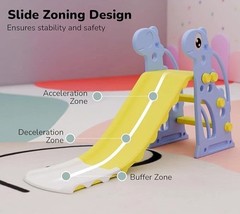 Slide for Kids 2–4 Years Compact Indoor & Outdoor Baby, Durable Plastic