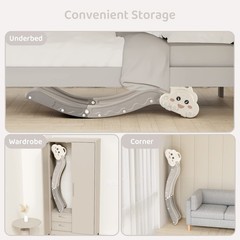 Indoor Kids Baby Couch Slide for Toddler 1-3, Sofa Slide Add-on Attachment fo…