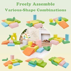 Climbing Blocks for Toddlers ,Climbing Toys Indoor, Baby Climbing Blocks, 7-P…
