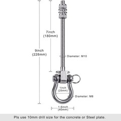 Heavy Duty Swing Hangers with Bearings – Set of 4 Stainless Steel 304 Hardwar…