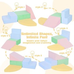 Climbing Toys for 1 Old, Foam Baby Climbing Blocks for Toddlers, 4-Piece Sof…