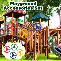 2 Pack Steering Wheel Playset Plastic Pirate Ships Wheel with Mounting Tools …