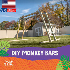DIY Monkey Bars Kit 12 Pack Heavy Duty and Durable Do It Yourself Uv-Resistant