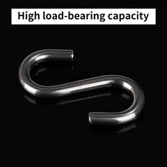 15 PCS 304 Stainless Steel S Hooks 3.2 Inch 5/16 Inch Thick Heavy Duty S Hook…