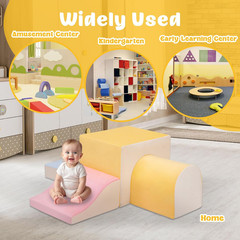 Large Climbing Toys for 1 Year Old, 4-Piece Toddler Climbing Toys Indoor, Soft P