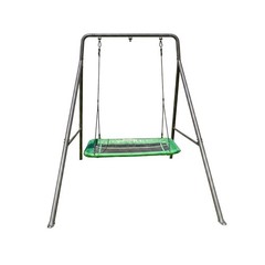 gobaplay Outdoor Swing Set Frame with Bars & gobaplay Rectangle Swing Platform